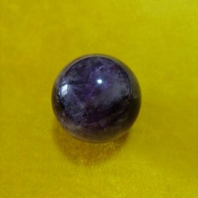 紫色水晶球一个，小年份，108包邮！
