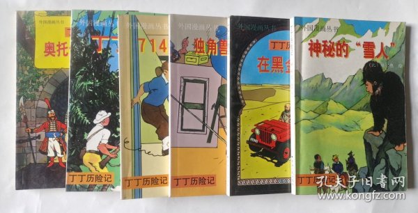丁丁历险记：(外国漫画丛书)6本合售