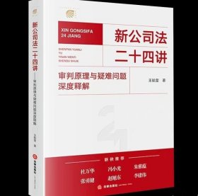 新公司法二十四讲：审判原理与疑难问题深度释解