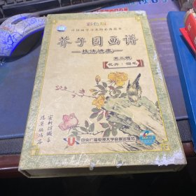 《芥子园画谱》技法讲座第三辑花卉翎毛13VCD碟片。