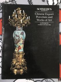 伦敦苏富比1991年5月21日 中国外销瓷器及工艺精品拍卖图录 Y
