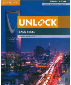 原版第二版进口 剑桥初中英语教材Unlock阅读写作学生综合批判思维课程学生用书+在线练习 听说 Basic级别