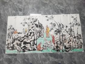 陕西著名黄土画派画家贺荣敏先生国画作品