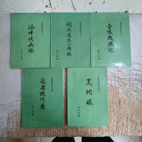 金陵残照记(5本全，外包装盒破损，有2本暗裂，请仔细见图！)