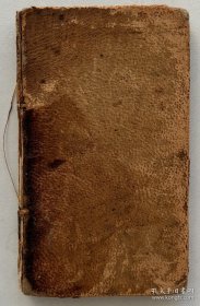 1786年《戈德史密斯诗集》，1幅版画插图，全真皮精装，12*7.5cm，POEMS BY DR. GOLDSMITH