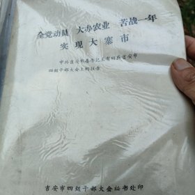 全党动员大办农业苦战一年，实现大寨市