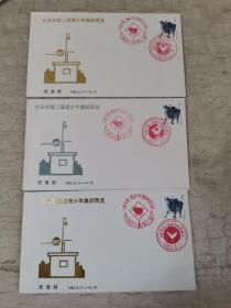 大庆市第二届青少年集邮展览纪念封（三枚）