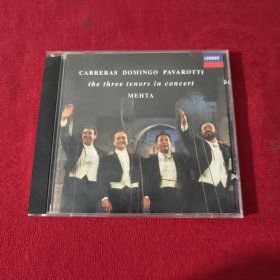 老CD唱片 carreras domingo pavarotti 三大男高音 祖宾梅塔 美声发烧名盘 带歌词。