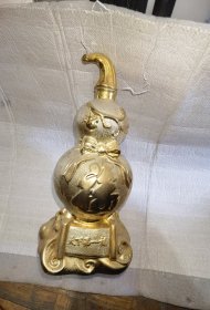 金色葫芦瓶天下第一福雕塑瓷摆件无磕碰实物图片按图发货偏远地区邮费再议