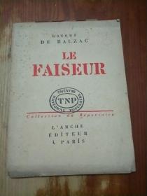 LE FAISEUR（法文原版 戏剧小本 制造商）