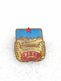 g2铜质珐琅彩十三陵水库1958纪念章