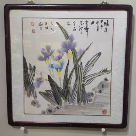 军旅画家 冯立公 先生旧作精品之四（晴日）原装旧裱 带框 保真出售，军旅画家，79年对越作战二等功臣。现为中国水墨艺术研究院院士，北京南海画院专职画家，白石书画艺术院名誉院长，中国书画收藏家协会会员，国家一级美术师。作品多次参加省市及全国书画大展并获奖。国画作品被澳大利亚、中国美术馆、湖南画院、韶山图书馆等国内外艺术机构及海内外友人收藏，是当代最具实力派画家。