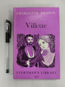 Everyman's Library No.351（人人文库，第351册）: CHARLOTTE BRONTE Villette 夏洛蒂•勃朗特《维莱特》 一册全，美品现货