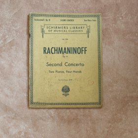 音乐谱 拉赫玛尼诺夫Op.18《第二钢琴协奏曲》 双钢琴 钢琴谱 曲谱 老乐谱