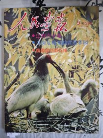 1996年6期人民画报江村六十年，封面朱鹮，王大珩，苏州