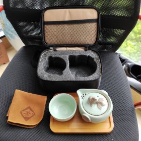 旅行包茶具套装 一壶一杯快客杯茶壶户外家用陶瓷