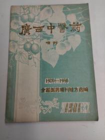 广西中医药增刋（1970--1980全国医药期刋验方选编）