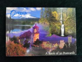 （明信片）Oregon  A Book of 30 Postcards