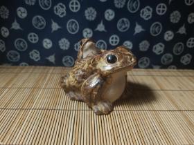 日本回流信乐烧子母蛙