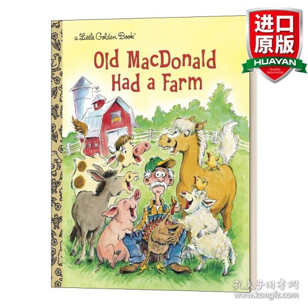 英文原版 Old MacDonald Had a Farm (Little Golden Book) 老麦克唐纳有一个农场 兰登书屋精装小金书 英文版 进口英语原版书籍