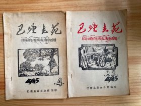 巴塘志苑1985年第2.3、4期（两册合售）