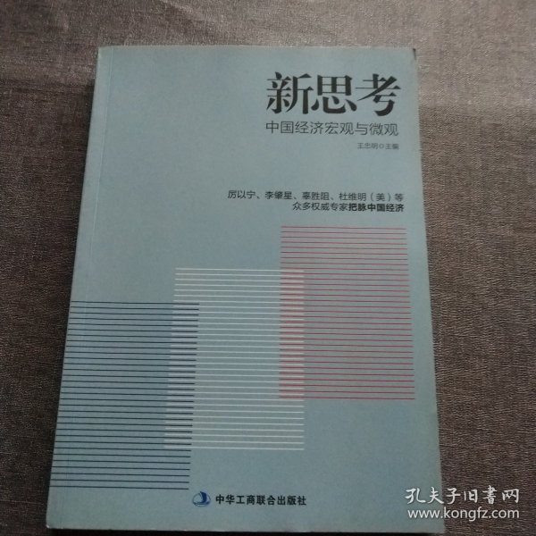 新思考——厉以宁、李肇星、辜胜阻、杜维明（美）等众多权威专家把脉中国经济，提出问题并研讨与回答解决之道