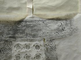 朝鲜钟拓，旧拓，精拓一轴，极精美。170*42厘米。