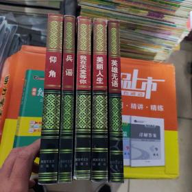 解放军文艺出版社精品书系：仰角、兵谣、炮群、我在天堂等你、美丽人生、英雄无语（五本合售）【看图】