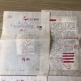 80年代 南京师范大学 全国大学生优秀作文选获奖作品手稿及简评一份