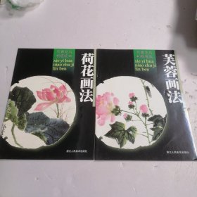 芙蓉画法 荷花画法 2本合售