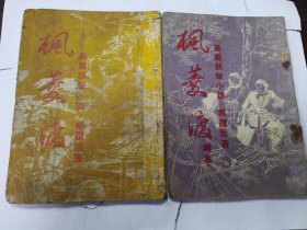 枫菱渡上下册（长编技击小说）稀见版本