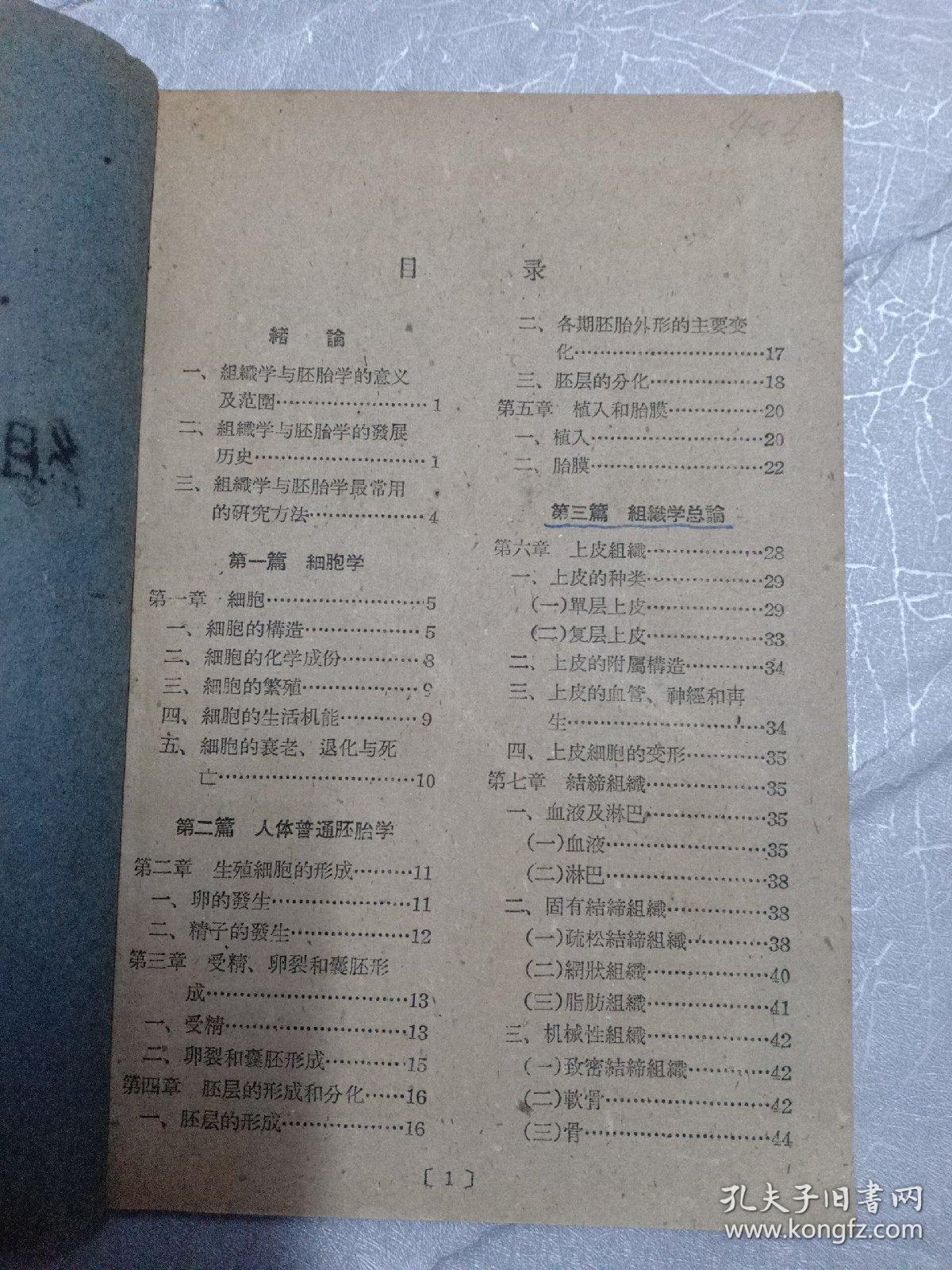 点击查看原图 组织胚胎学