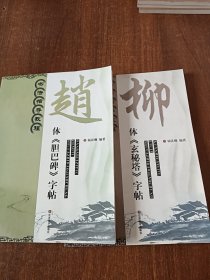 书法指导教程：两册合售，两册分别为：柳体《玄秘塔》字帖，赵体《胆巴碑》字帖