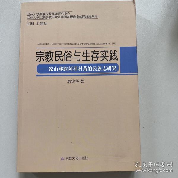 兰州大学民族宗教研究所中国民族家教民族志丛书·宗教民俗与生存实践：凉山彝族阿都村落的民族志研究