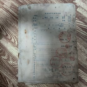 四类分子还乡审查表(4张)