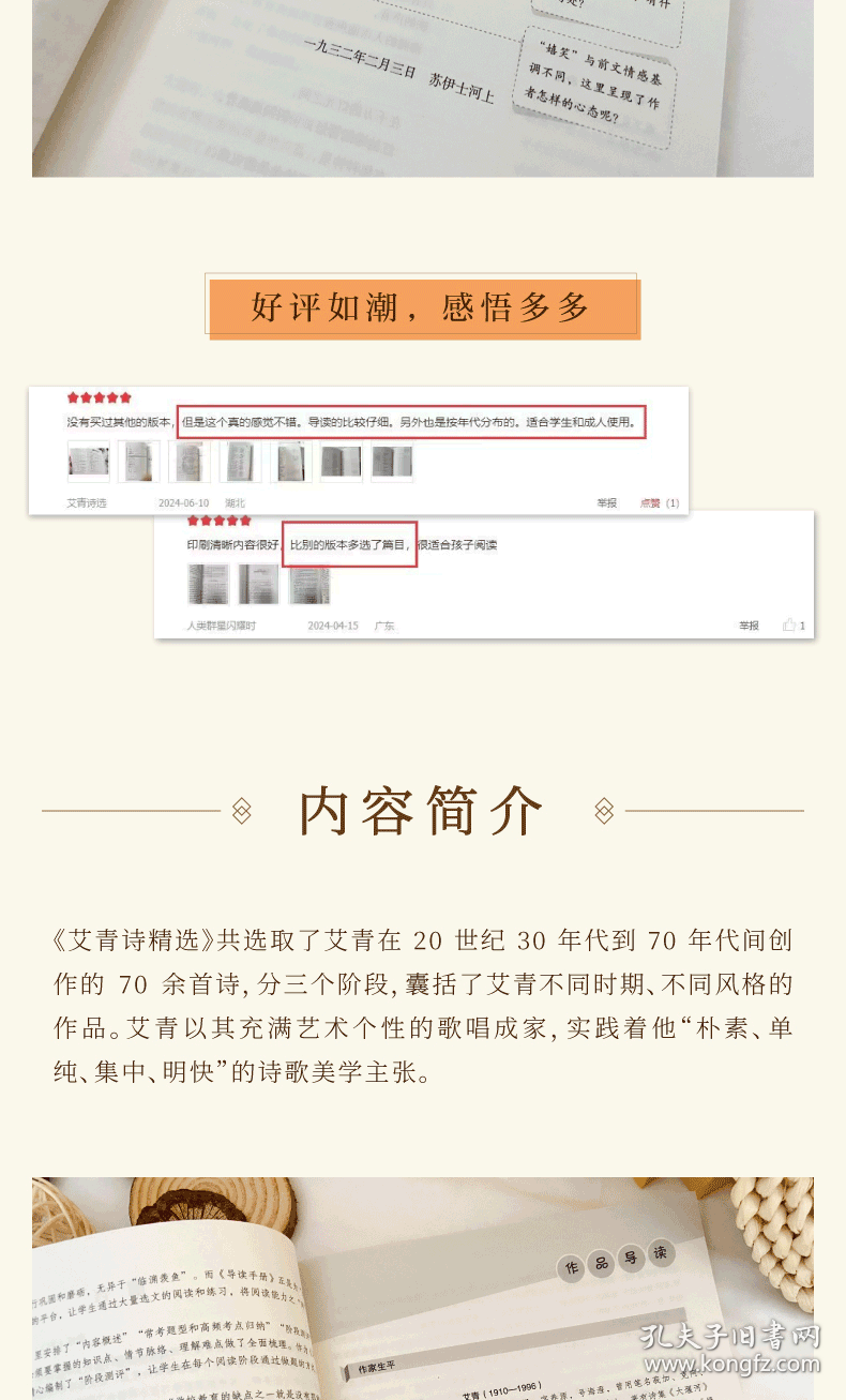 导读版 艾青诗精选+水浒传