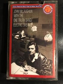 融合爵士大师john mclaughlin于one truth band合作的专辑electric dreams，打口磁带音质完好