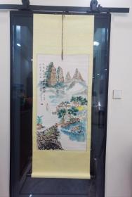 北京画家闻瑞琴老师《江南春色》一幅、（外框尺寸：153厘米*56厘米、画心尺寸约：91.5厘米*48厘米）