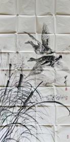 申伟136*68 纸本画心 1962年生于湖南湘西。1989年毕业于中央工艺美术学院。现为清华大学美术学院教授、硕士生导师。
