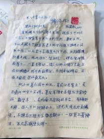 张慎微（1908—1995），字子显，甘肃省白银市靖远县人，兰州第一师范肄业。曾任甘肃民国日报编辑、中心报社长、省政府视察，甘肃省文史馆馆员，民革甘肃省代表）手稿一组9页，《碧血碑的始末》《再谈铜奔马》