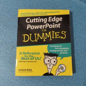 Cutting Edge PowerPoint For Dummies【附光盤】 【正版現(xiàn)貨】【無寫劃】【實拍圖發(fā)貨】【當(dāng)天發(fā)貨】