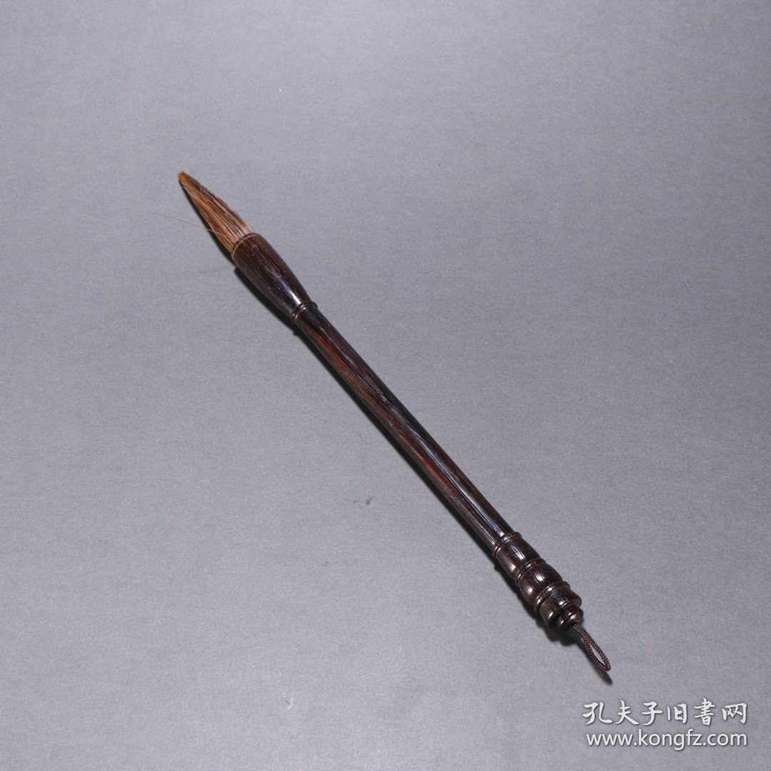 旧藏 珍贵雕雕毛笔杆