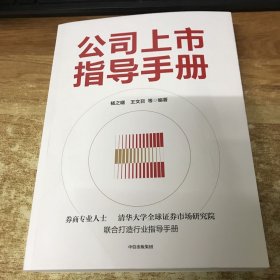 公司上市指导手册 杨之曙 中信出版社