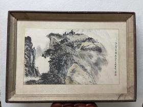 日本回流，方济众，原装原裱原框，长安画派代表画家之一