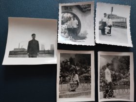 小两口70年代初旅行结婚 毛主席万岁 老照片5张