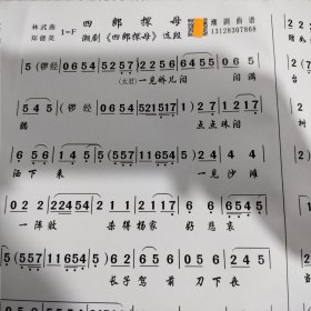 四郎探母《四郎探母》 潮剧曲谱 广东汕头潮剧院潮剧团二团一团专业 潮汕潮剧唱段大全剧本简谱