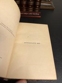 爱默生文集 Emerson Works， 1882摩洛哥真皮装帧，竹节背压花烫金，理石三面云纹书口。保存完好。