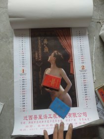 2010年典雅艺术挂历7张