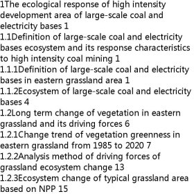 大型煤电基地生态损伤规律与生态安全协调机制研究