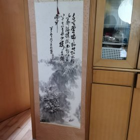 国画水墨画“千里莺啼绿映红”方羲之